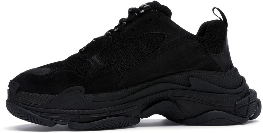 Balenciaga triple s black non distressed top