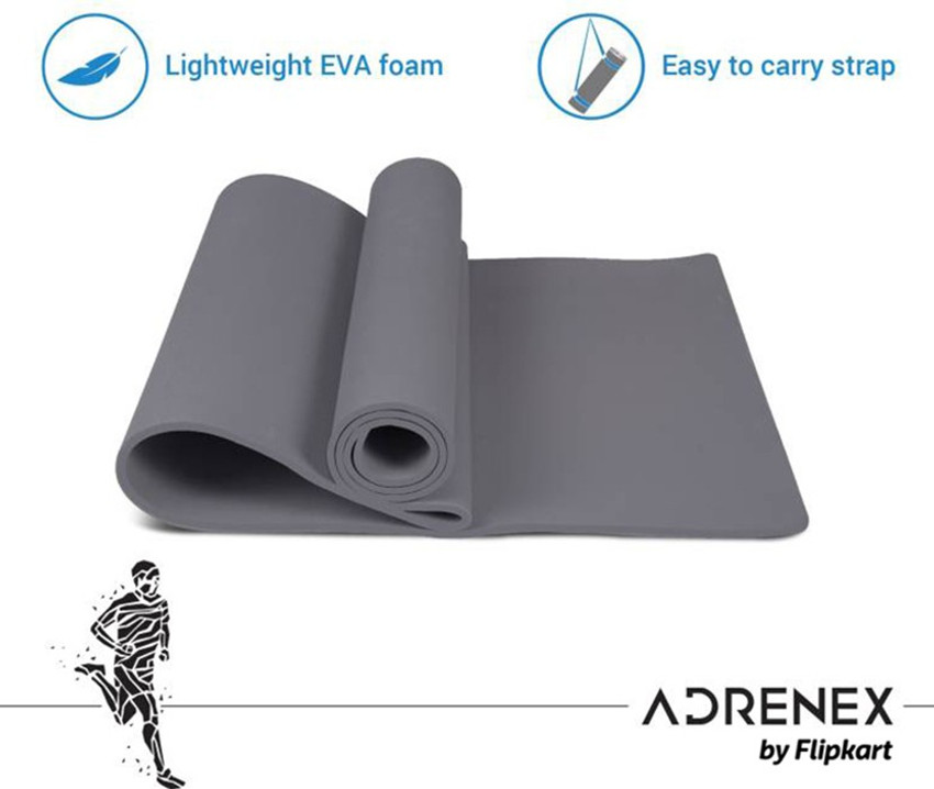 Adrenex by Flipkart 8mm Anti Skid Yoga Gym Exercise Mat with Strap