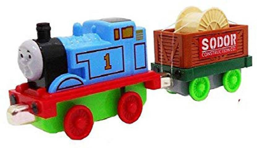 WHITE POPCORN Magnetic Tomas Train Die Cast Metal Train Set Toy