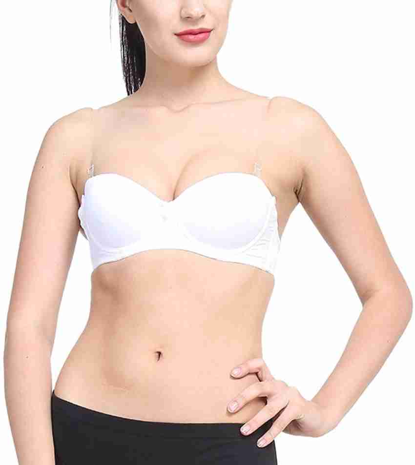 ChiYa by Strapless, Detachable Back Transparent Straps Padded With Soft  Foam Molded Cups For Women Bandeau/Tube Lightly Padded Bra - Buy ChiYa by  Strapless, Detachable Back Transparent Straps Padded With Soft Foam