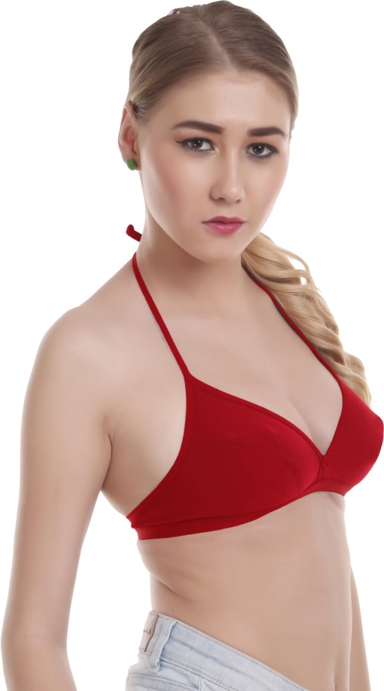 Buy online Halter Neck Floral Patch Bra from lingerie for Women by Alishan  for ₹160 at 3% off