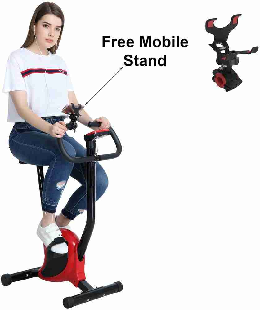 supermarche Fitness Steel Exercise Bike for Men and Women and Free Mobile Holder Indoor Cycles Exercise Bike