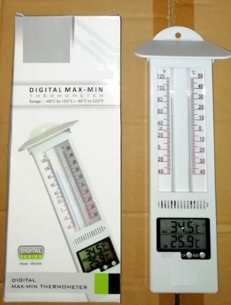 Waterproof Dual Scale Digital Thermometer with Min/Max and Hold