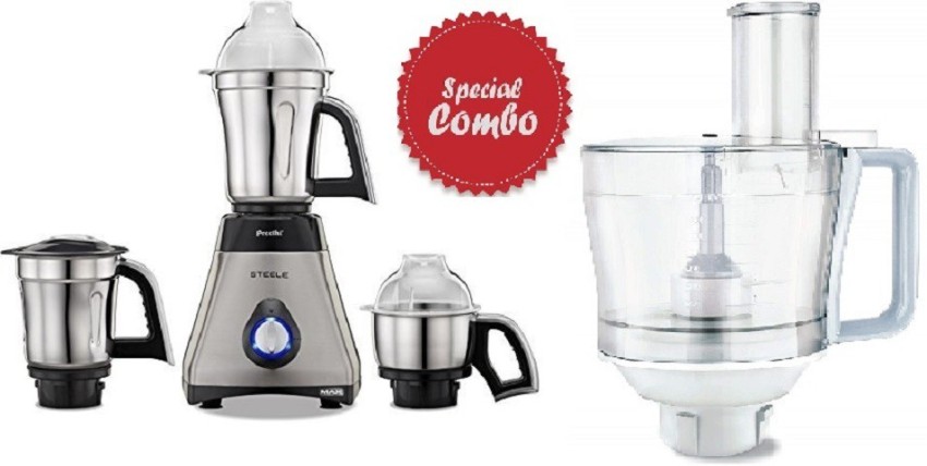 Preethi Steel 750 W Mixer Grinder Price in India Buy Preethi Steel 750 W Mixer Grinder Online at Flipkart