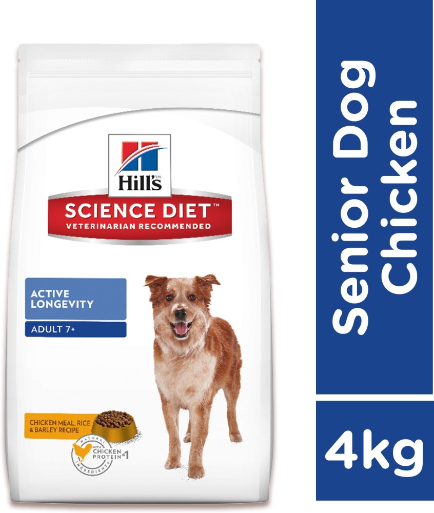 Hill s Science Diet Diet Adult 7 Active Longevity Chicken 4 kg Dry Senior Dog Food Price in India Buy Hill s Science Diet Diet Adult 7 Active Longevity Chicken 4 kg Dry