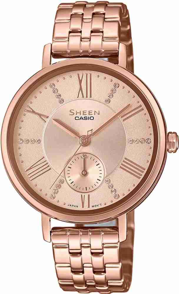 Casio sheen cheap pink gold