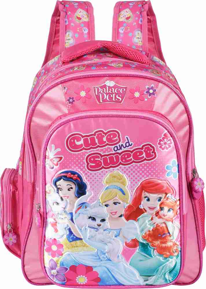 Flipkart Disney Princess Princess Cute Sweet Pink Soft Bag 36 cm LKG UKG 1st std School Bag School Bag