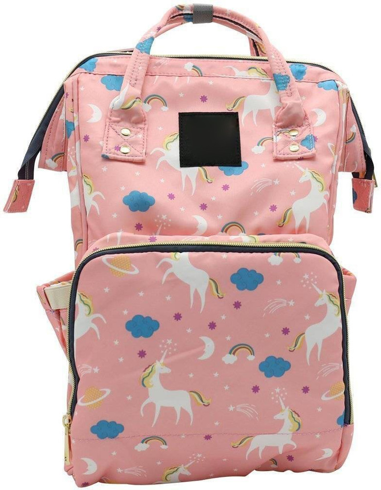 Max Home Unicorn Peach Waterproof Multifunctional Diaper Travel