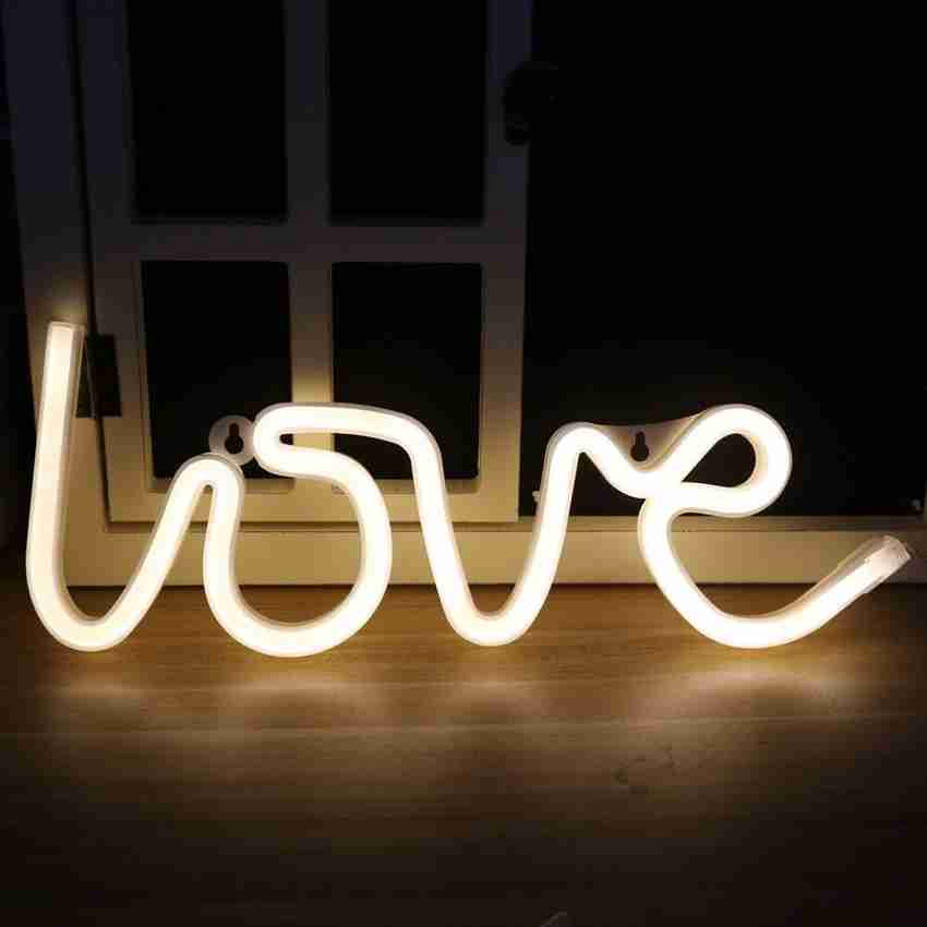 AweStuffs Love LED Light Sign for Room Night Lamp Price in India Buy AweStuffs Love LED Light Sign for Room Night Lamp online at Flipkart