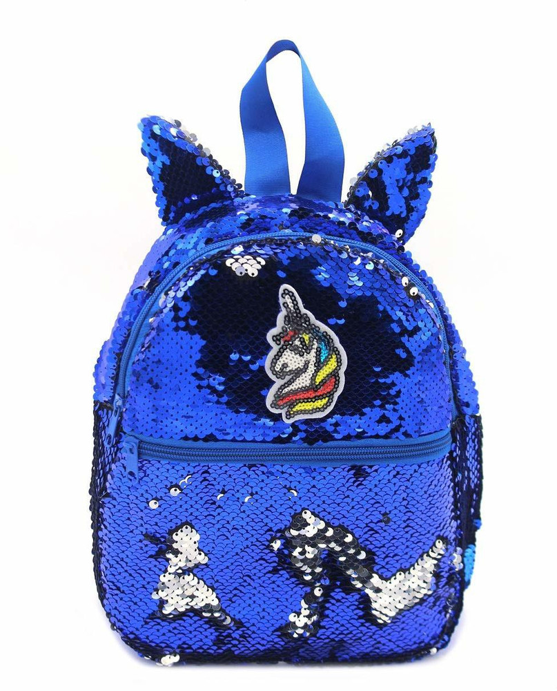 Flipkart Shopat7 Unicorn Sequin Sequence Printed Bagpack for
