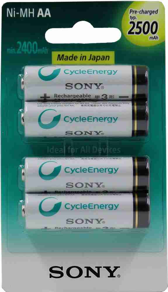 Sony aa 2500 mah rechargeable hot sale battery