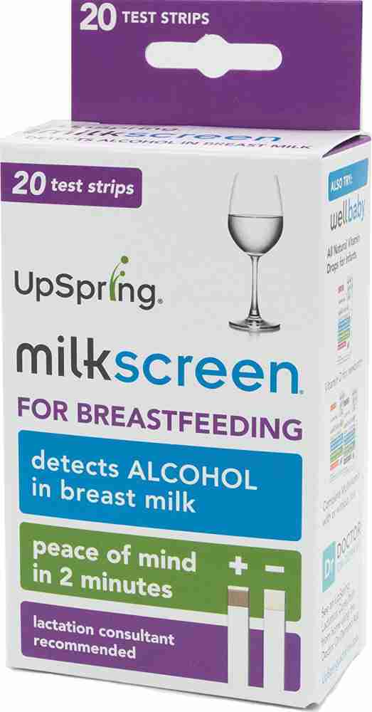 UpSpring Baby Milkscreen Alcohol Test Strips for Breastmilk