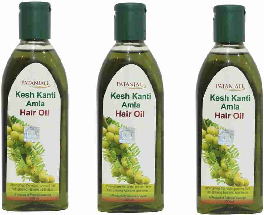 PATANJALI Kesh Kanti Amla Hair Oil - 200 ml - (Pack of 3) Hair Oil