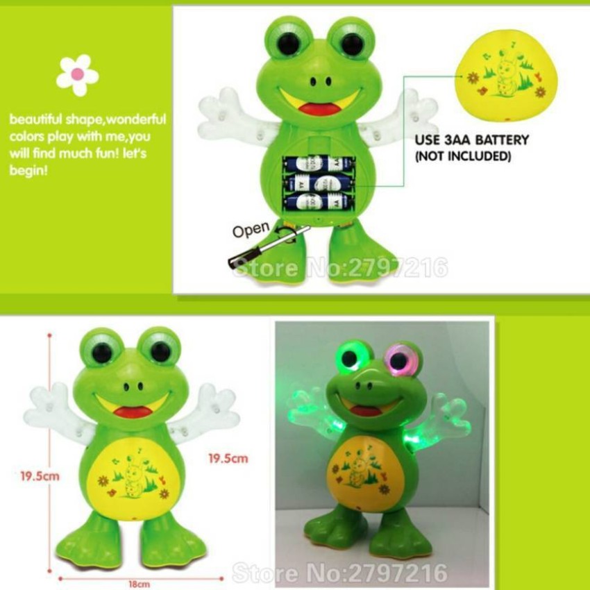 Dhinchak Rubber frog figure Make Choo-Choo Noise Also for Gags and Pranks