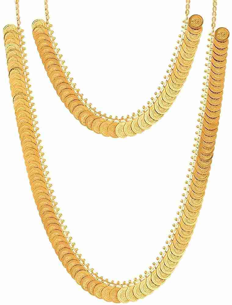 Kasu mala in gold top with price