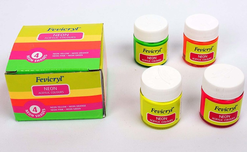 PIDILITE Fevicryl Acrylic Fluid Pouring Kit, 3 Acrylic Colours, 3