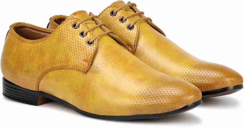 Yellow formal shoes mens online