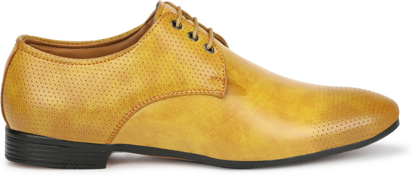 Yellow leather shoes mens 2025