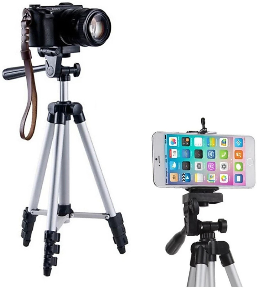 STARPRO. Camera Tripod Stand With 3 Way Head Tripod for Digital Camera Camcorder Tripod 3110 with mobile Phone holder Silver Black Supports Up to 1500 g Tripod STARPRO. Flipkart