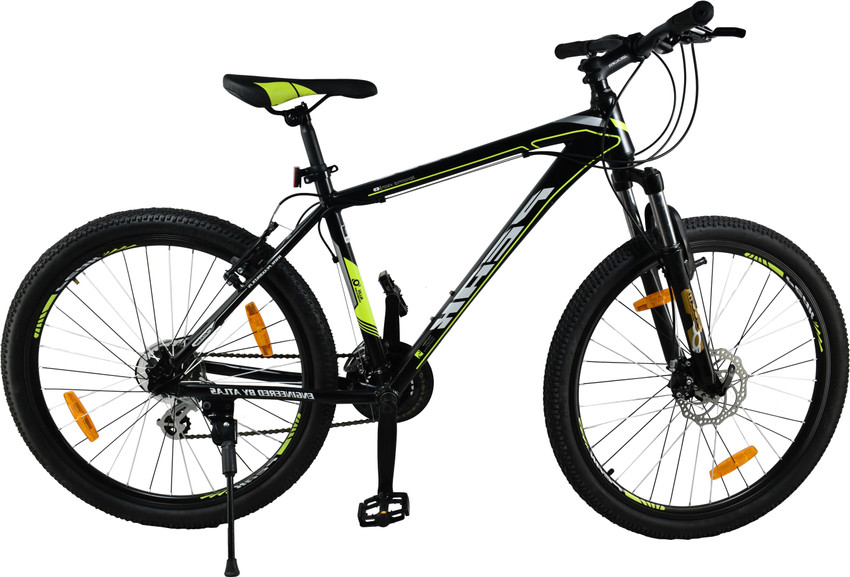 ATLAS Peak P 200 Front Suspension Disc Brake Bike For Adults Black