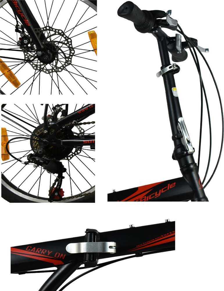 X Bicycle Carry On Dual Disc Brake Folding Bike For Kids Of Age 5