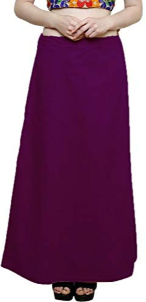 SCUBE DESIGNS Side Rope Saree Shapewear,Petticoat,Skirts for Women, Cotton  Blended Shape Wear for Saree, MAROON, XX-Large : : Fashion