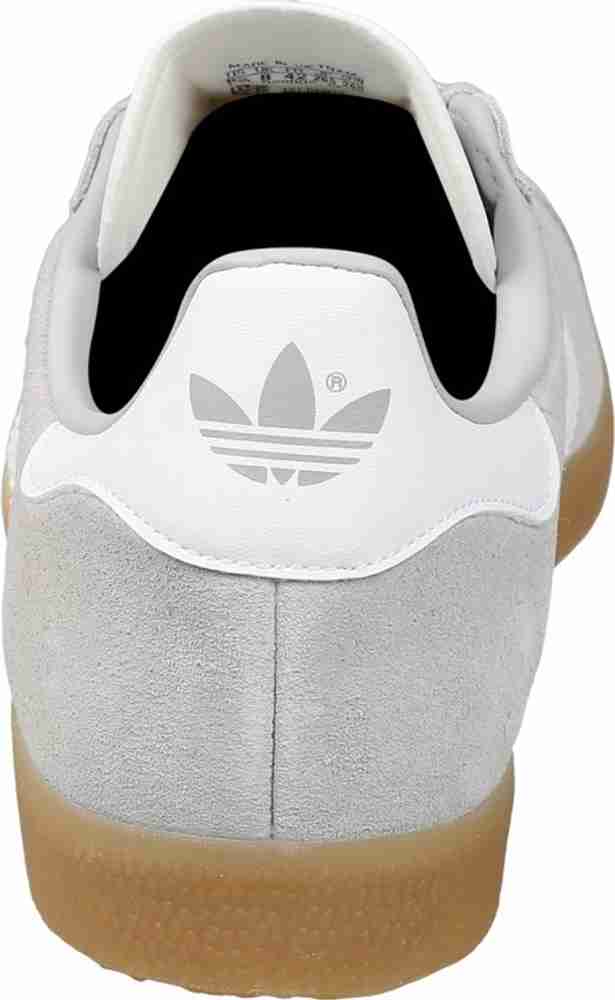 Mens grey gazelle adidas sales