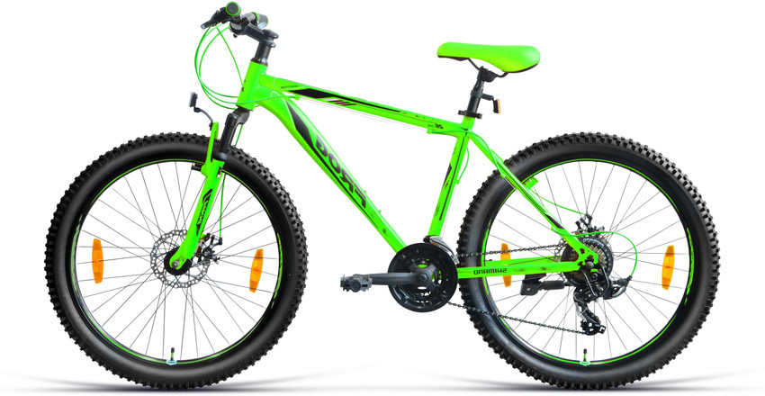 Frog Raptor Front Suspension Dual Disc Brake Bike For Adults Black Green 26 T Mountain Cycle Price in India Buy Frog Raptor Front Suspension Dual Disc Brake Bike For Adults