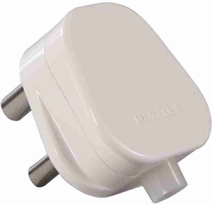 Anchor By Panasonic 6A 3 Pin Plug Top 240V. (White, Pack of 4