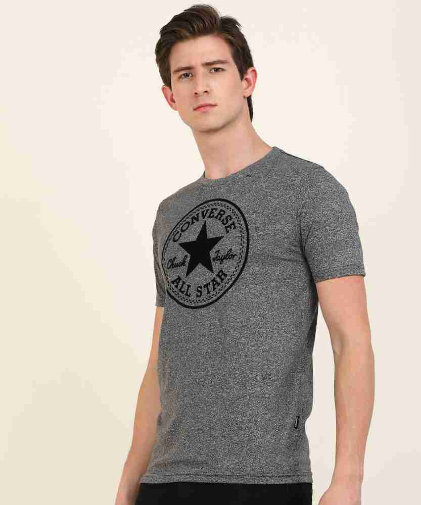 Converse t hotsell shirt silver