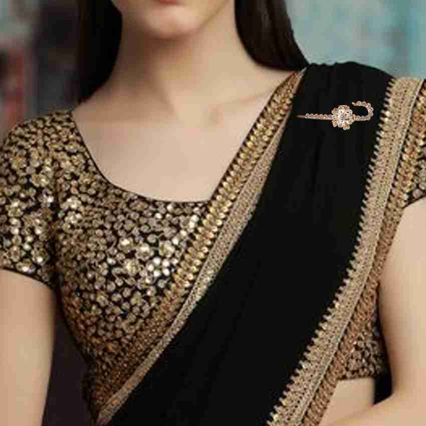 Saree pallu on sale brooch online