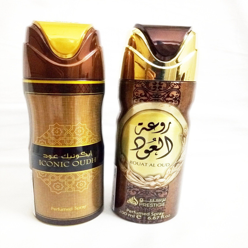 Lattafa ICONIC OUDH AND ROUAT AL OUD Deodorant Spray For Men