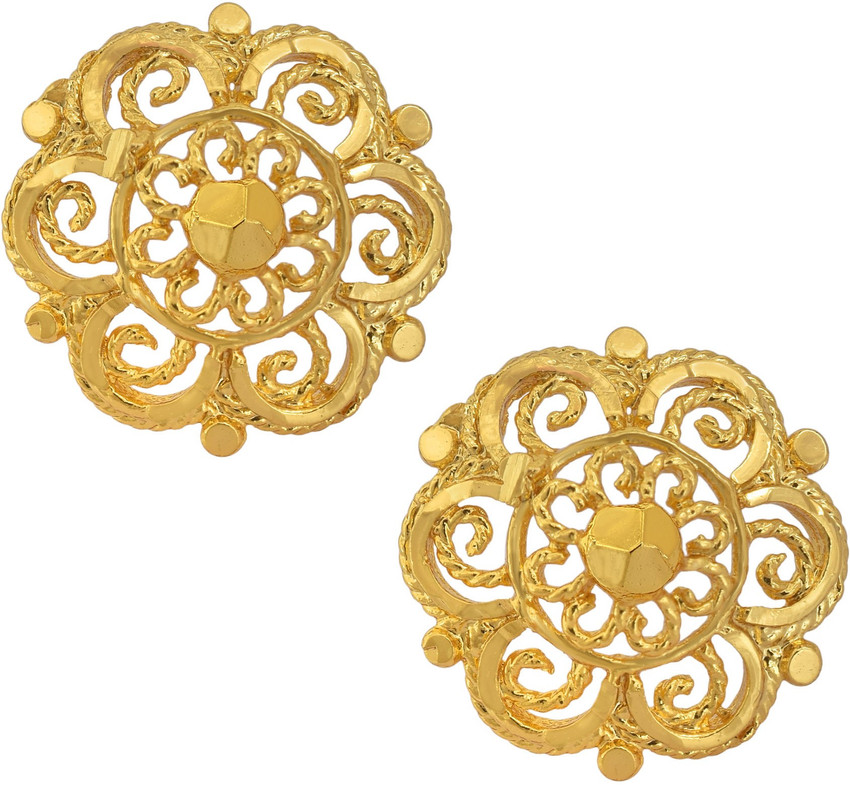 Aggregate 78+ gold filigree stud earrings esthdonghoadian