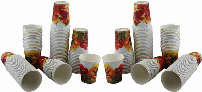 kanta (Pack of 100) 250ml_Red & Black_Floral Printed Disposable Paper Glass  Water/Juice Glass Price in India - Buy kanta (Pack of 100) 250ml_Red &  Black_Floral Printed Disposable Paper Glass Water/Juice Glass online