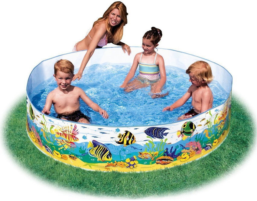 KT BROTHERS Fun Swimming Pool 5ft Inflatable Pool Bath Toy Fun