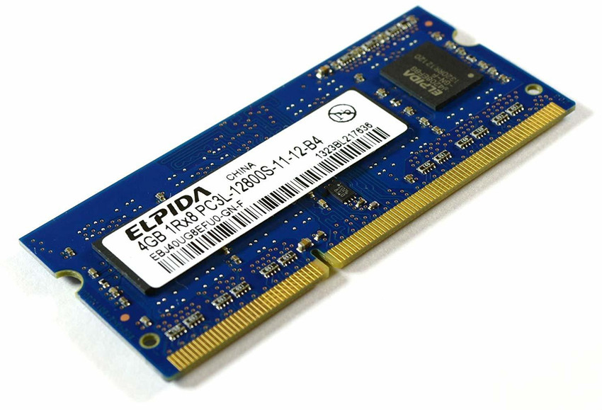 ELPIDA PC3 12800S 1600MHZ DDR3 4 GB (Dual Channel) Laptop ELPIDA PC3 12800S 1600MHZ DDR3 4 GB (Dual Channel) Laptop