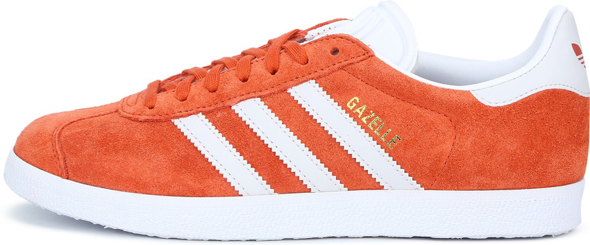 Orange adidas gazelle trainers hot sale