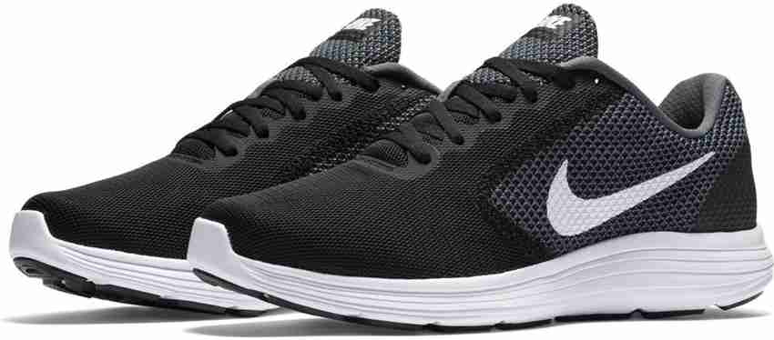 NIKE Revolution 3 Running Shoes For Men Buy DARK GREY WHITE BLACK Color NIKE Revolution 3 Running Shoes For Men Online at Best Price Shop Online for Footwears in India Flipkart