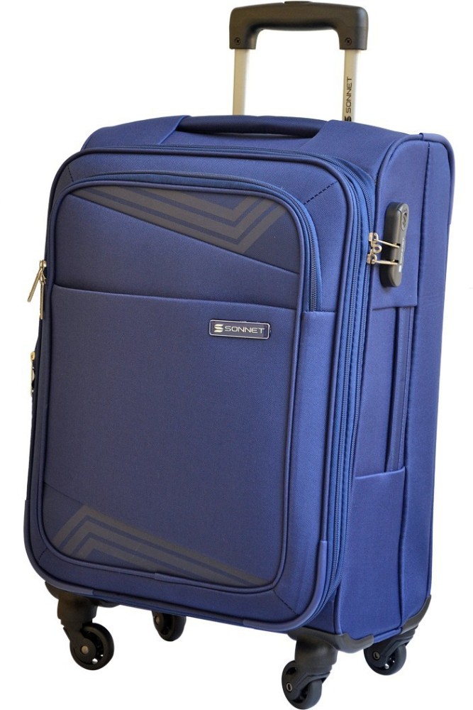 Sonnet Sparkle ABS/Polycarbonate 67 CMS Check-in Luggage (Ice Blue) :  : Fashion