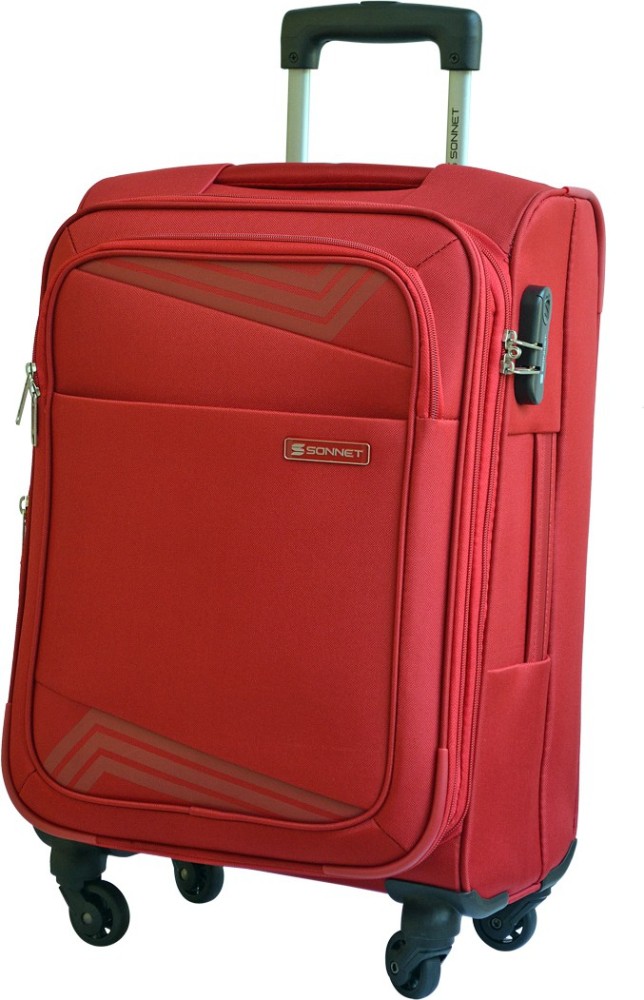 Sonnet Sparkle ABS/Polycarbonate 67 CMS Check-in Luggage (Minimal Red) :  : Fashion