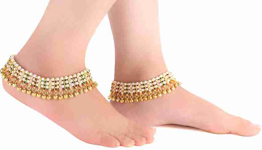 Heavy 2024 bridal anklets