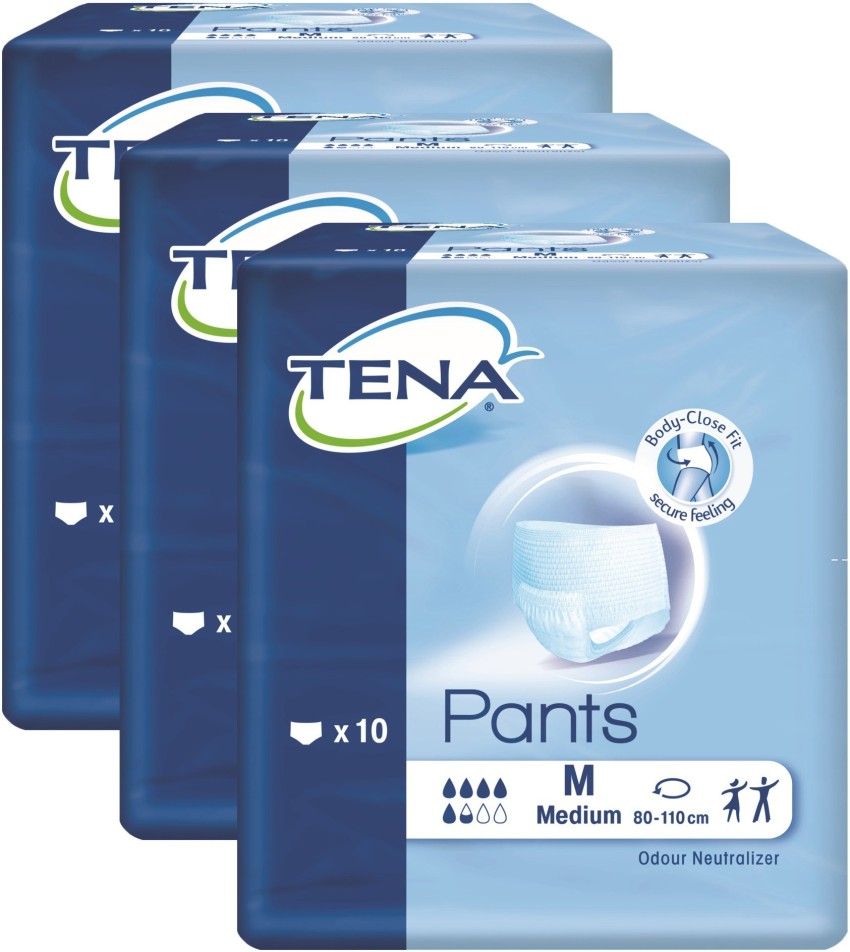 TENA Pants Normal Medium 10 pieces Pack of 3 Adult Diapers  M  Buy 30  TENA Adult Diapers  Flipkartcom