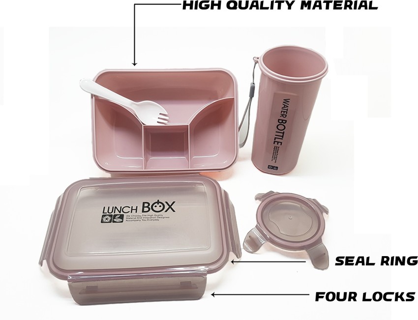 Tuelip Microwave Safe Lunch Box For School Kids Boys &  Girls, Office 3 Containers Lunch Box 
