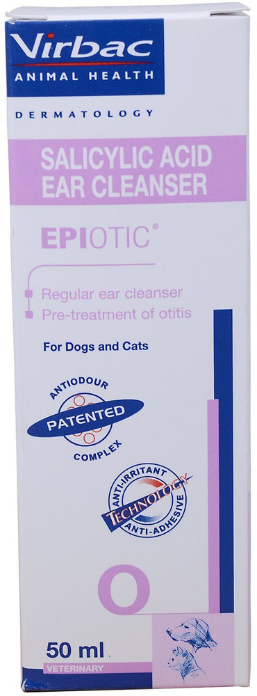 Virbac Epiotic Salicylic Acid Ear Cleanser 50 ml Pet Ear Eye Wipes Price in India Buy Virbac Epiotic Salicylic Acid Ear Cleanser 50 ml Pet Ear Eye Wipes online at Flipkart
