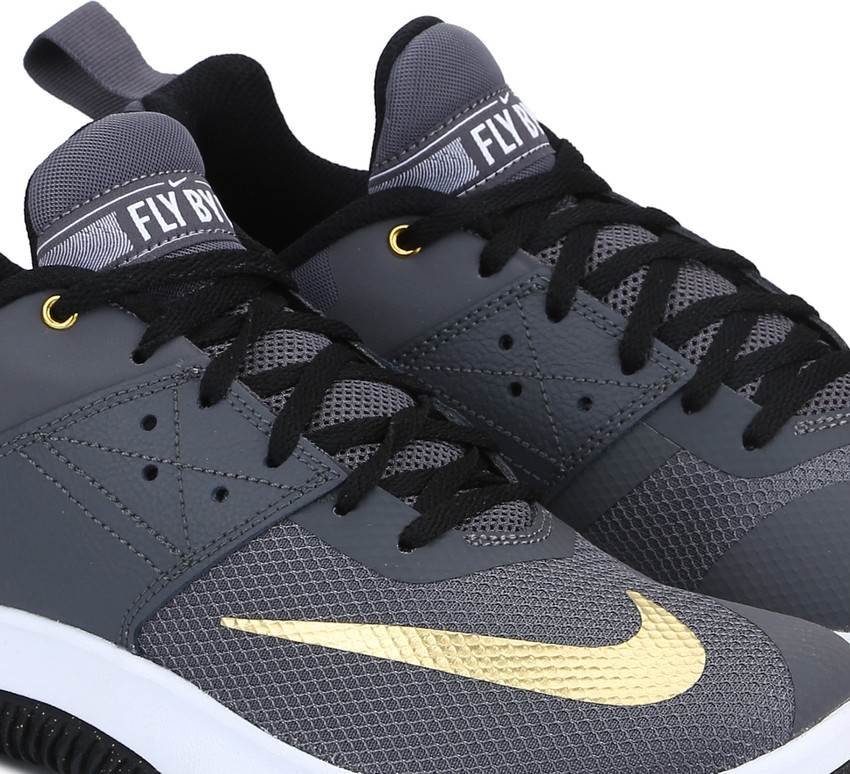 nike flyby low black and gold