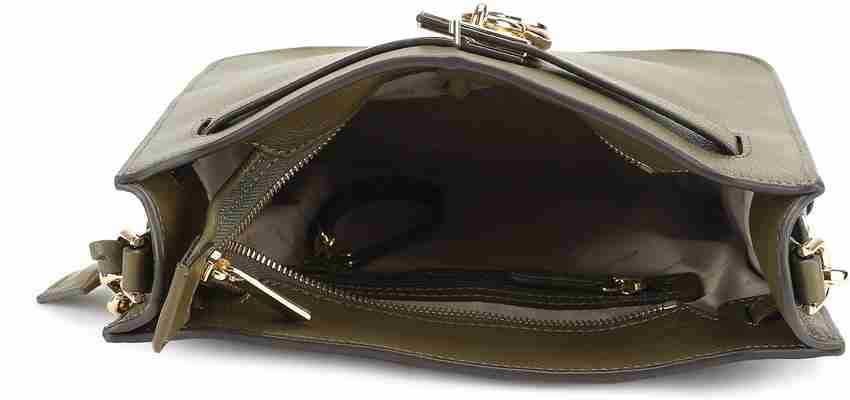 Olive green top mk purse