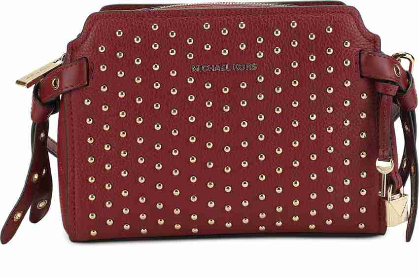 Michael kors sale maroon satchel