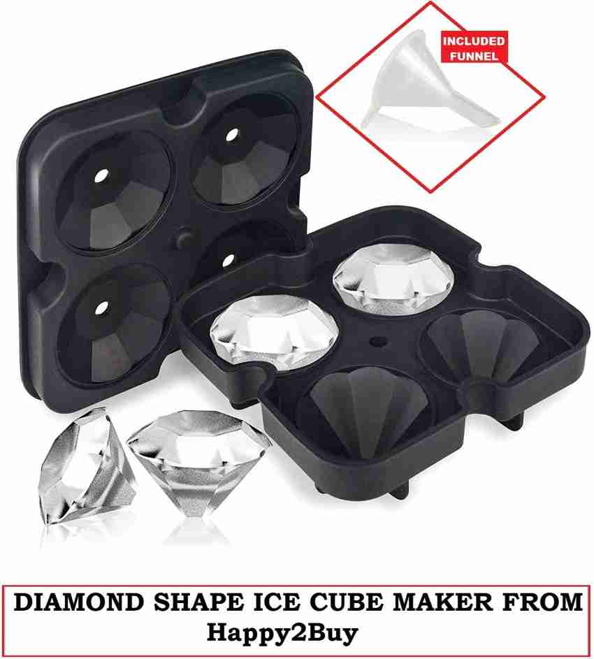 Popsicle Molds Set Cakesicle Tray 2 Pack 4 Cavities Diamond 