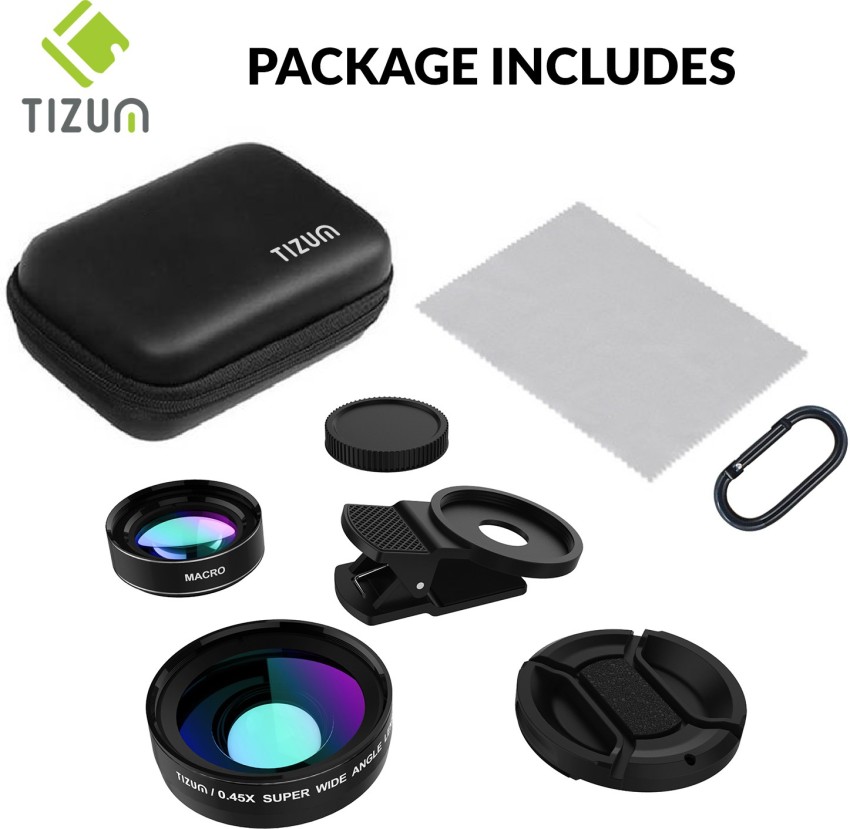 Tizum Universal Smartphone Lens Pro-Kit 2 in1 Wide Angle and Macro Lens  Mobile Phone Lens Price in India - Buy Tizum Universal Smartphone Lens  Pro-Kit 2 in1 Wide Angle and Macro Lens