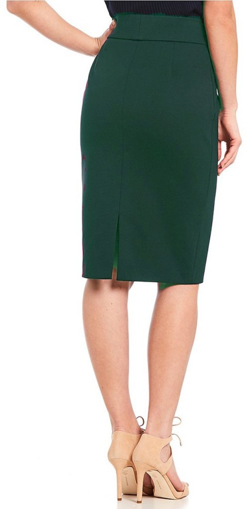 Buy green shop pencil skirt